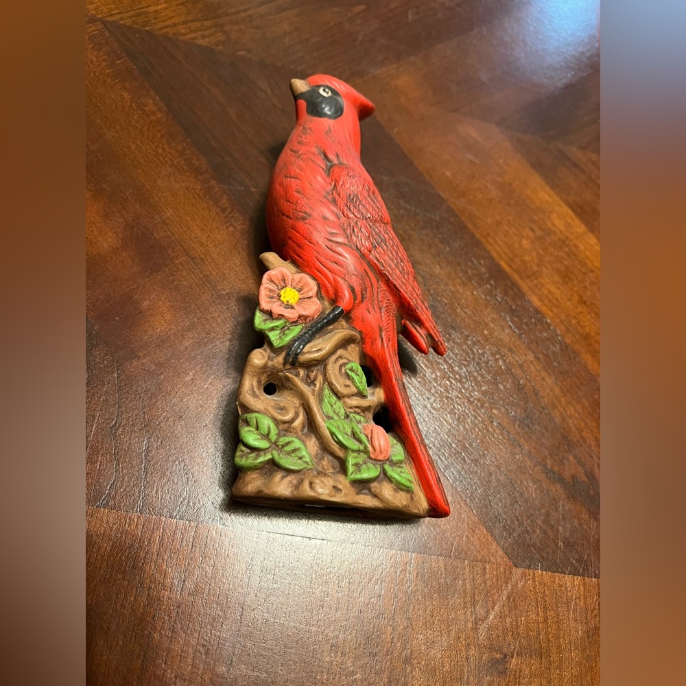 Vintage Cardinal Red Bird Figure